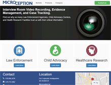 Tablet Screenshot of microception.com